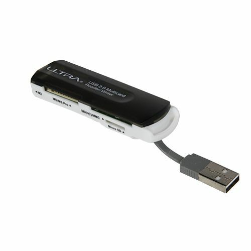 USB 2.0 Multi-Card Reader Writer SD SDHC Micro SD MS PRO DUO M2 MMC Windows MAC