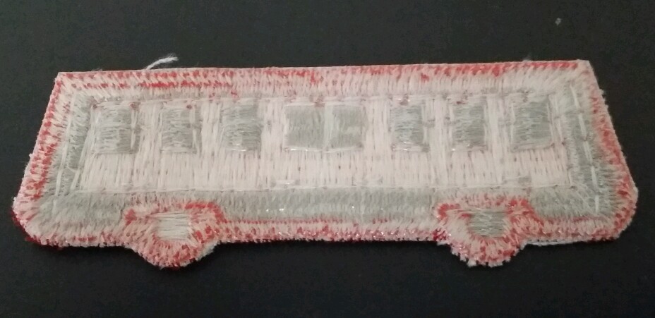 RED TRANSIT BUS Iron or Sew-On Patch