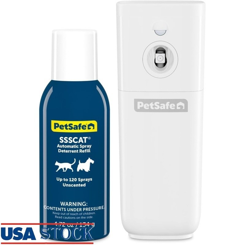 Automatic Pet Training Spray Deterrent Motion Sensor Mess-Free Safe Correction