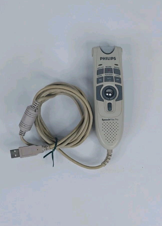 Philips SpeechMike Pro LFH5274/00 USB Dictation Microphone Barcode Scanner READ