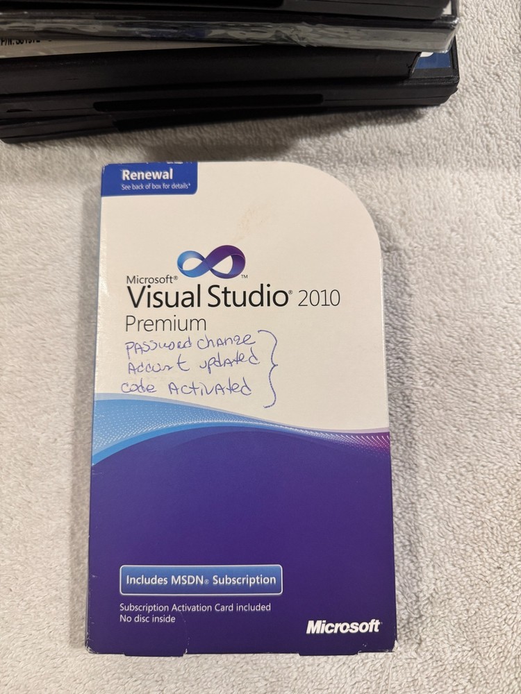 Microsoft Visual Studio 2010 Premium - No Disc!!!!