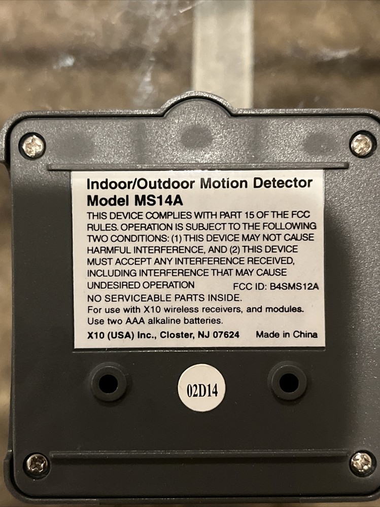 X10 Active Home Active Eye Indoor/Outdoor Motion Sensor Model: MS14A Sensor Only