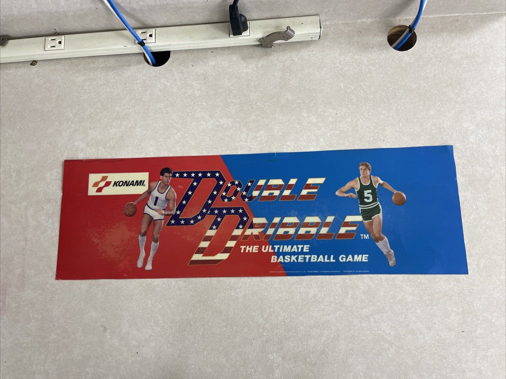Double Dribble Konami Original Arcade Marquee