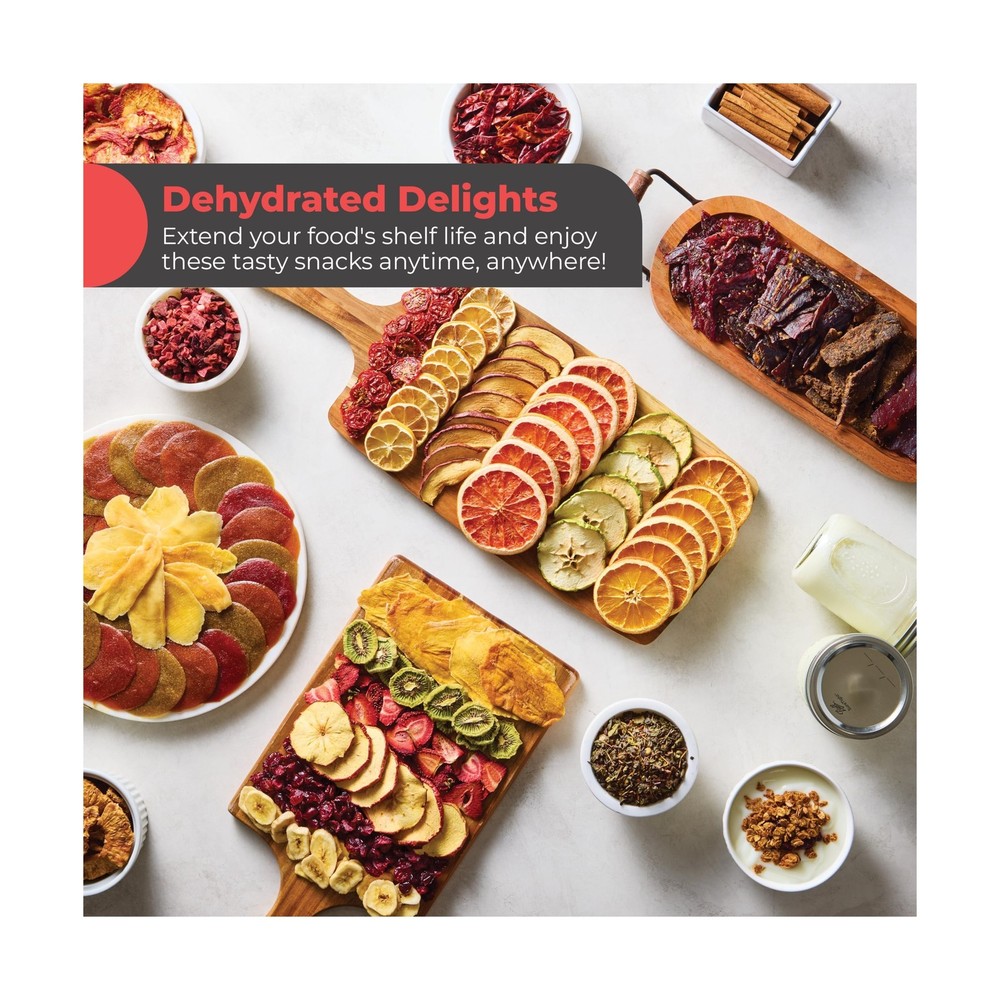 Magic Mill Food Dehydrator Machine | 5 Stackable Stainless Steel Tr... Fast Ship