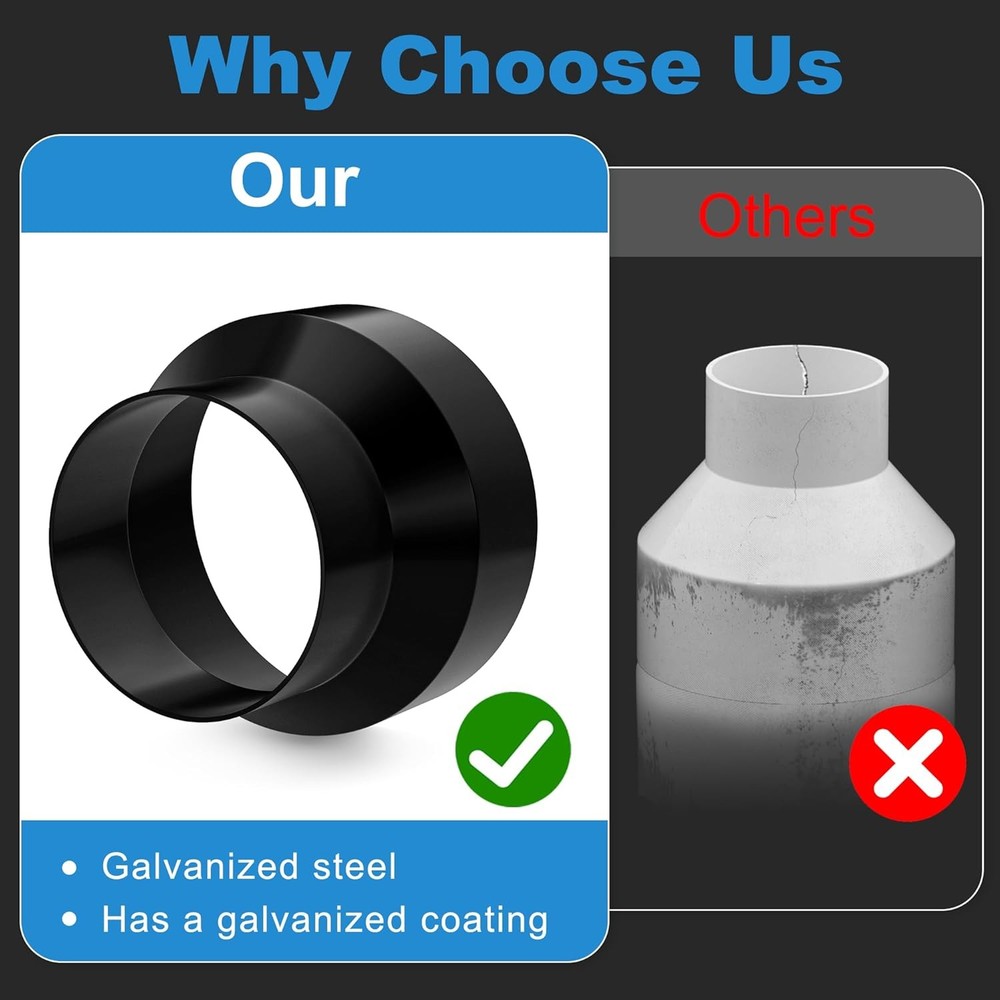 Metal Duct Reducer Vent Adapter