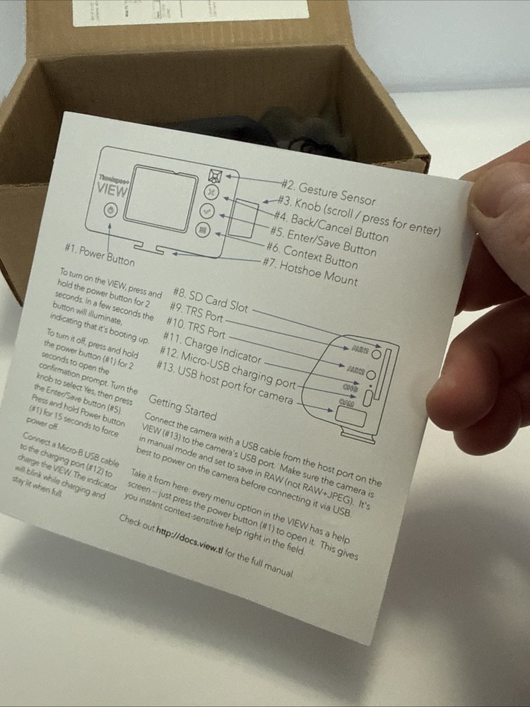 Timelapse VIEW Intervalometer Canon Sony Turns On