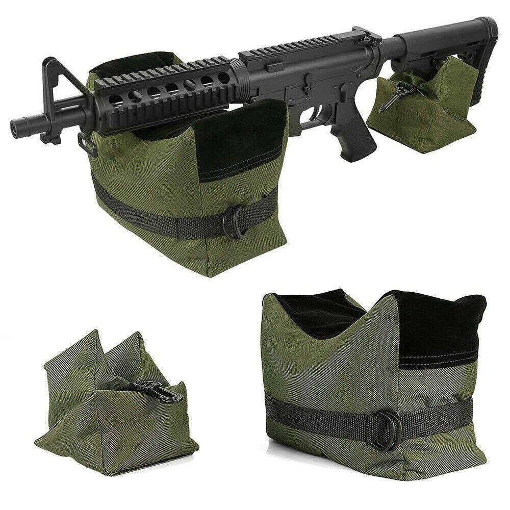 Shooting Range Sand Bag Tactical Rifle Gun Target Hunting Rear Sandbag Bench Set