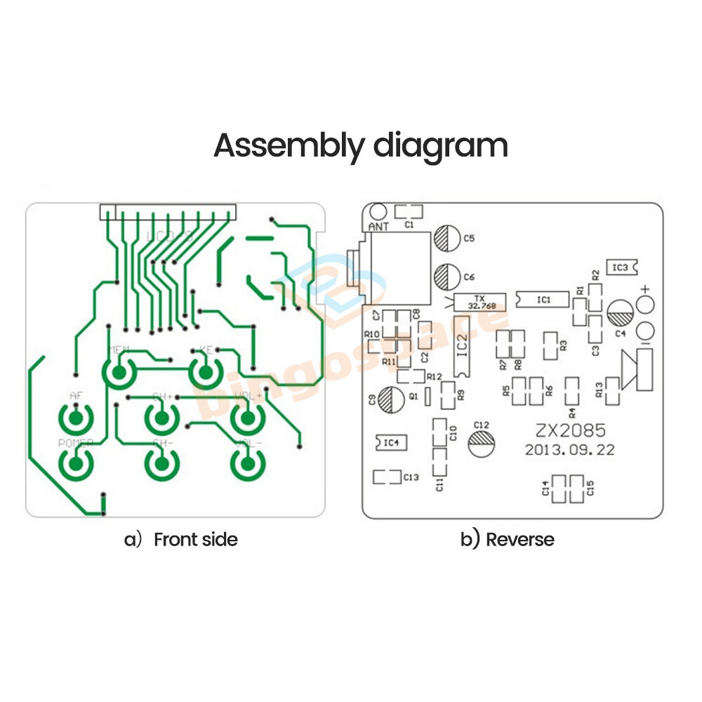 Programming Digital Stereo Radio DIY Kit For Electronic Skill Teaching Practice