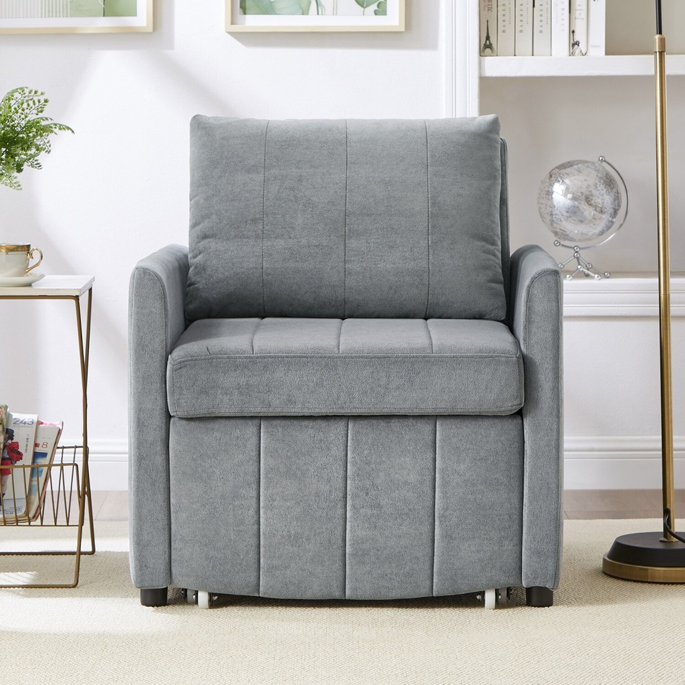 Convertible Sleeper Sofa Bed Single Sofa Bed Folding Sofa Bed w/ Pull Out Bed