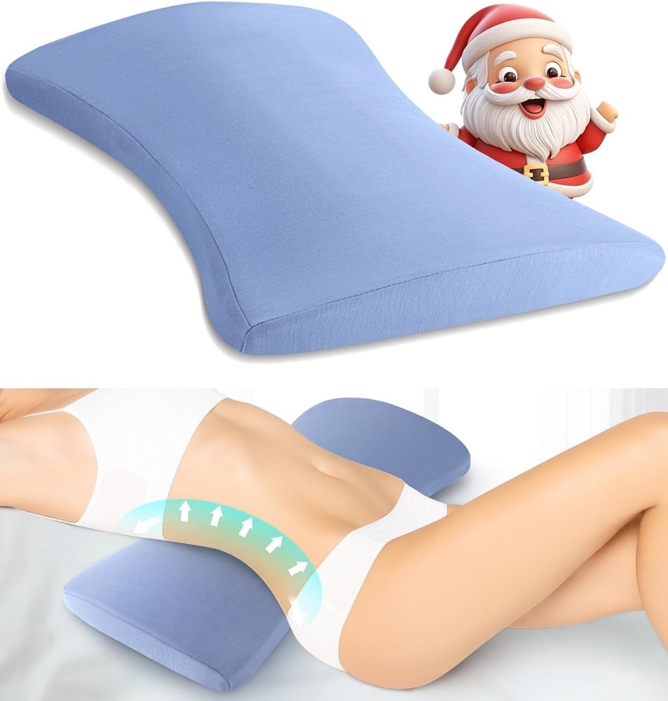 Multi-Functional Memory Foam Lumbar Pillow - Ideal for Sleeping & Relaxation