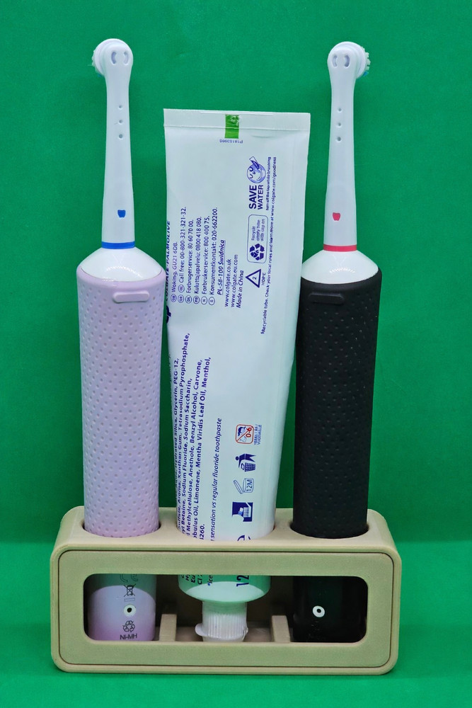 Floating Electric Toothbrush & Toothpaste Wall Mount Holder - Universal | Oral B