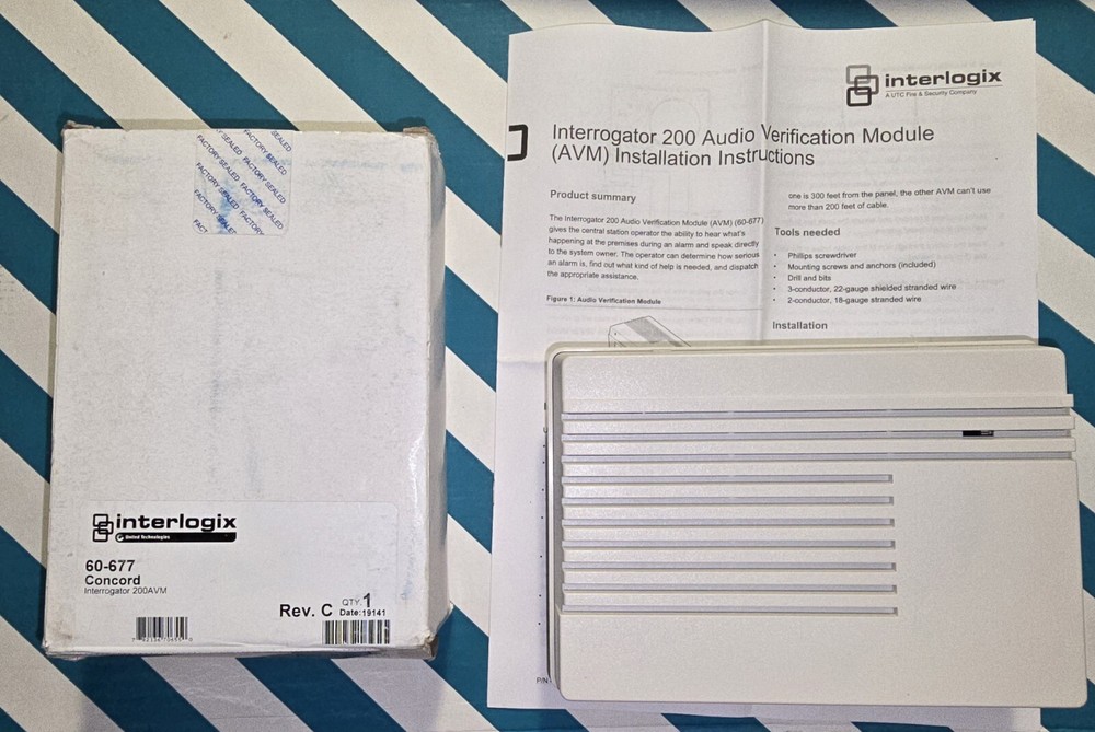 ITI  Interlogix 60-677 Interrogator Alarm Verification Module with Enclosure