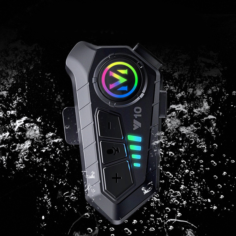 Motorcycle Helmet Headset Intercom Wireless Bluetooth Headphone HiFi Waterproof