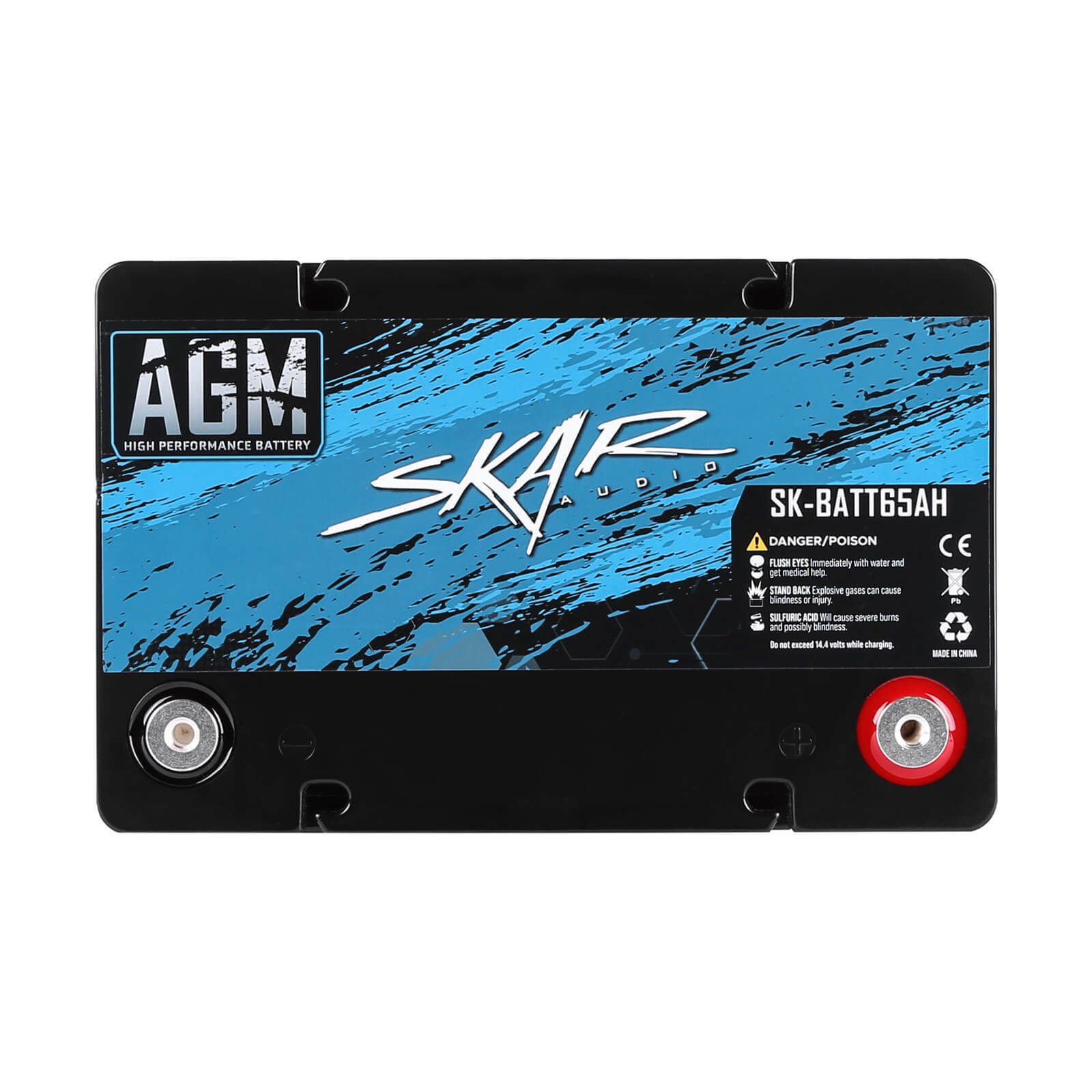 NEW SKAR AUDIO 12V 65Ah AGM HIGH PERFORMANCE CAR AUDIO BATTERY | SK-BATT65AH