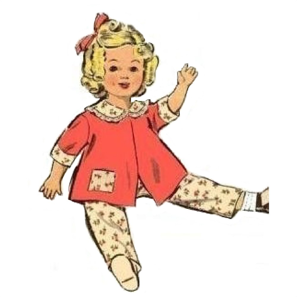 12" Shirley Temple Doll Clothes Vintage Sewing Pattern