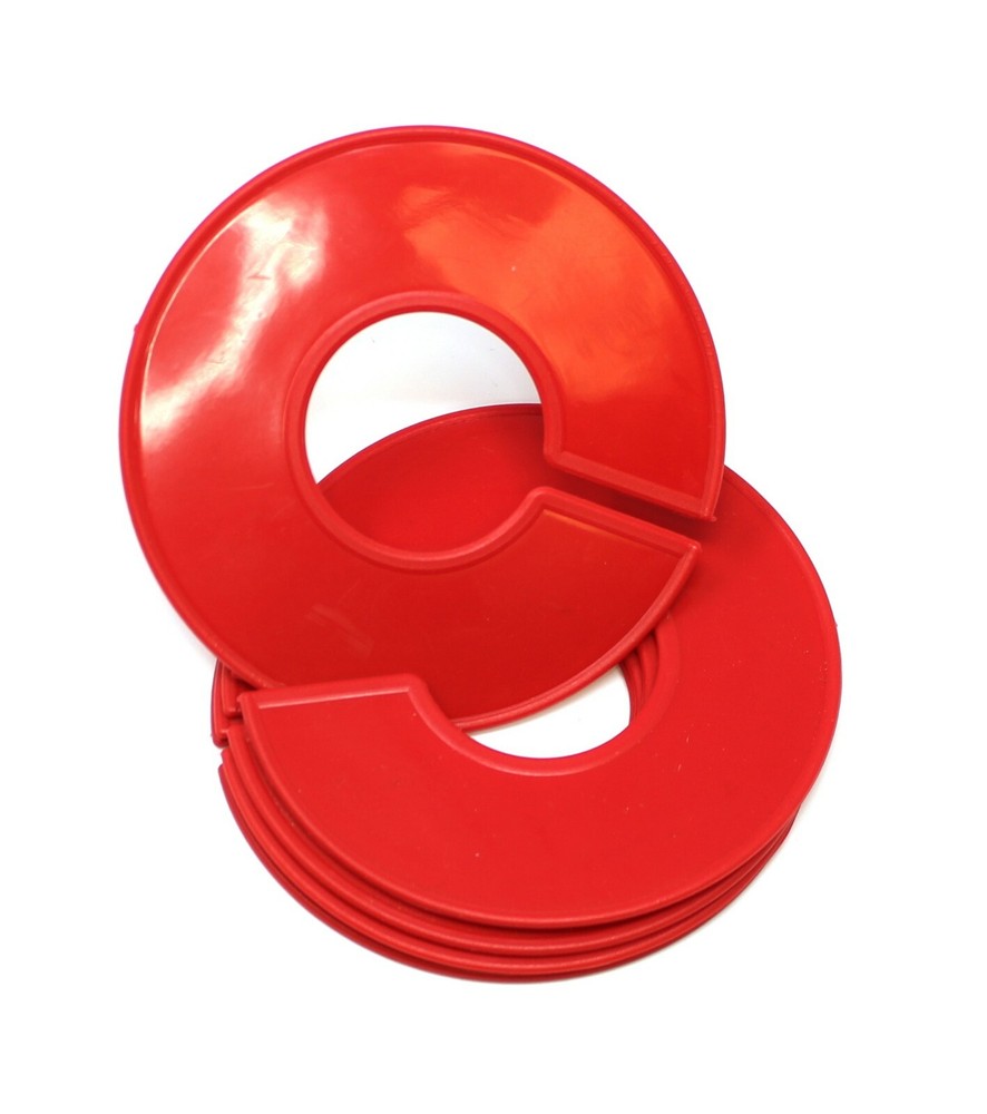 Red Round Plastic Blank Rack Size Dividers - Multi-pack
