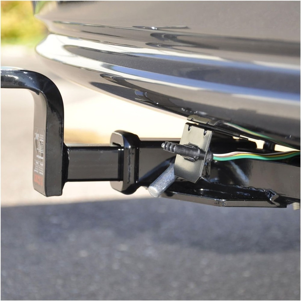Secure 4-Way Flat Connector Mounting Bracket - Easy Install, Gloss Black Finish