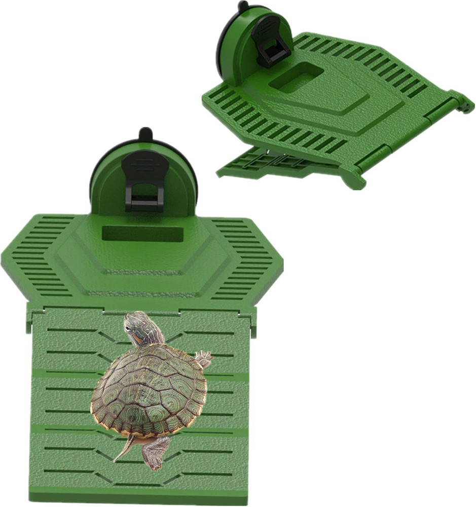 Turtle Resting Basking Platform, Foldable Turtle Ramp, Tortoise Climbing Ladd...