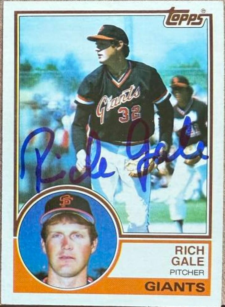 Rich Gale Autographed 1983 Topps #719
