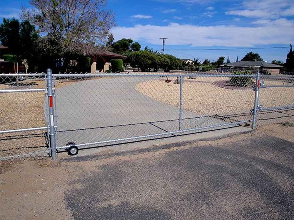 Rolling Gate Hardware Kit for Chain Link Gate Sliding Gate Hardware (6" Rut Runn