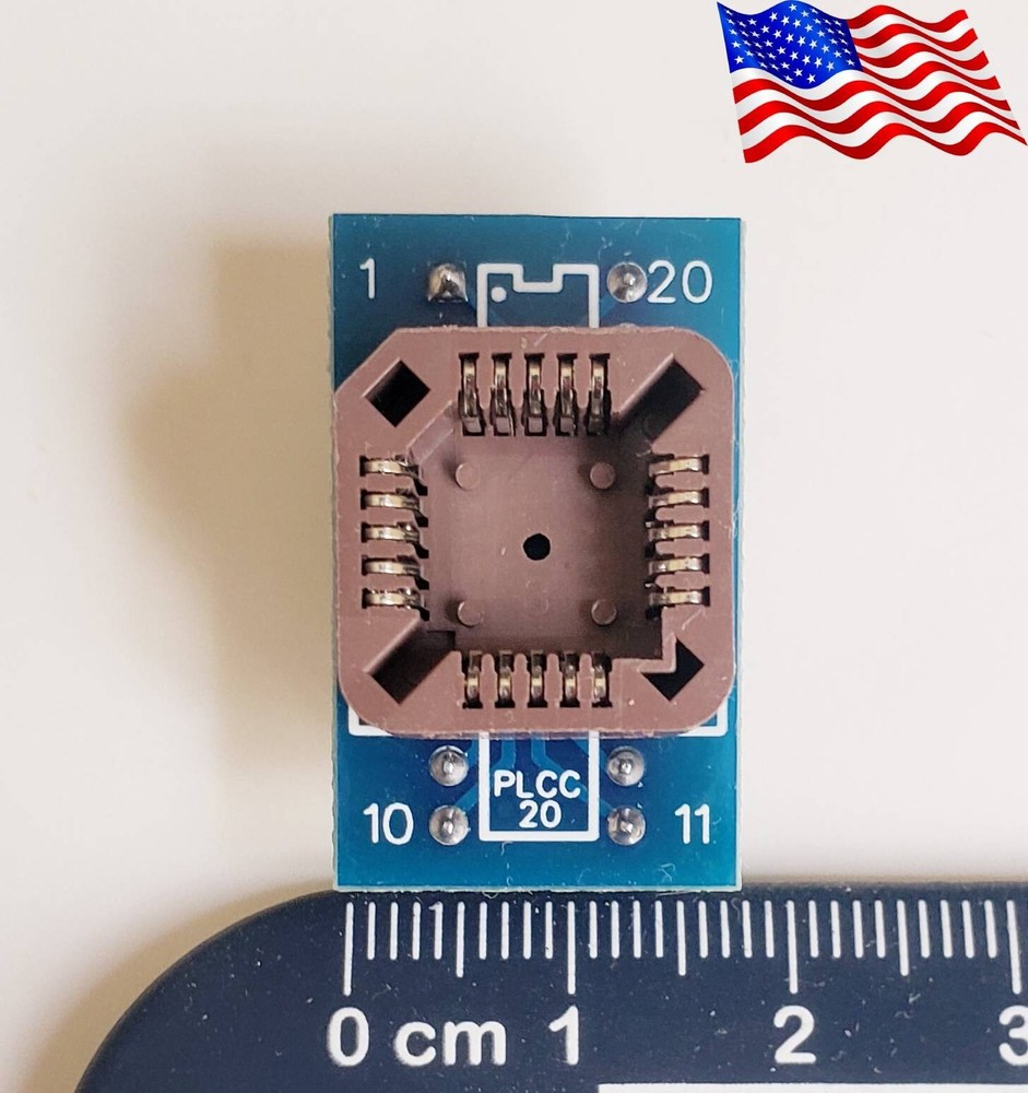 Plcc20 to dip20 programmer adapter ic socket converter module Lead Free!