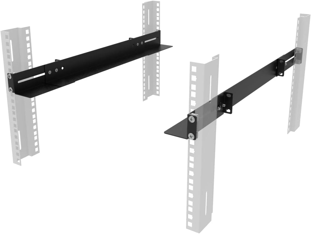 1U 19 Inch Server Rack Rails 15-24 Inch Adjustable Depth Universal 4 Post Rack M