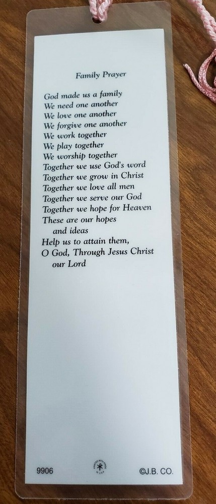 The Holy Family laminated bookmark