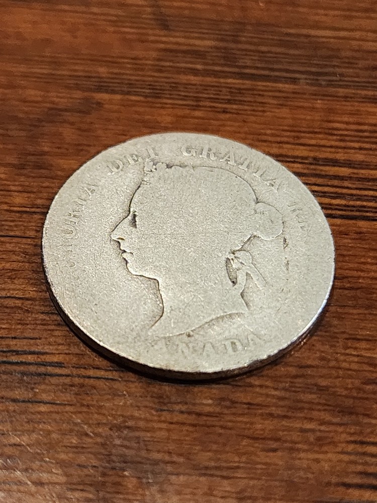 1892 Canada 25 Cents Silver Coin