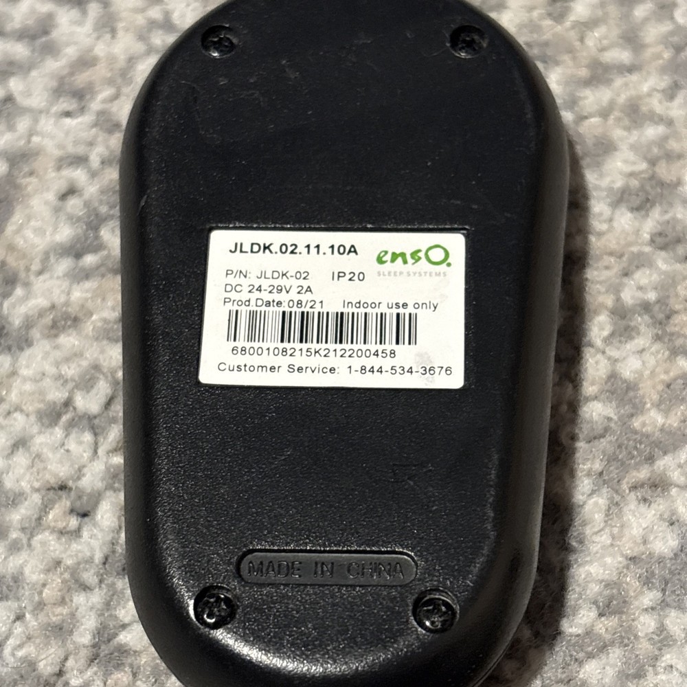 Enso Sleep Systems REPLACEMENT WIRED Remote Control JLDK02 IP20 Ergomotion 5 pin