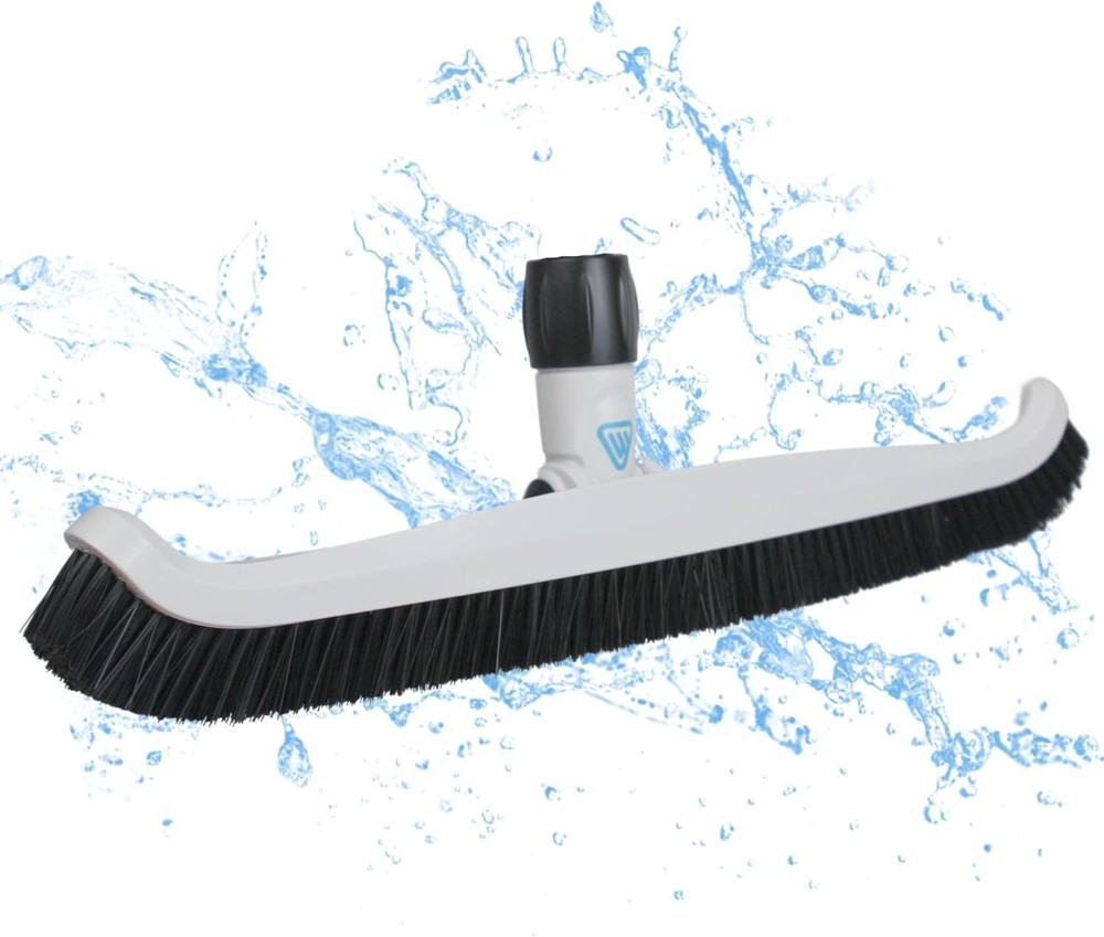 20-Inch Adjustable Pool Wall Brush for Inground Pool Cleaning