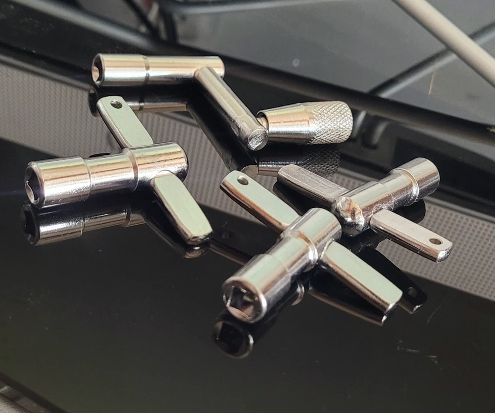 4 Pack Drum Keys Universal Tool for Tuning High Tension Drums Includes Speed