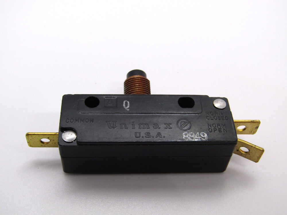 Unimax Snap Action Limit Switch / Button Plunger C&K NOS