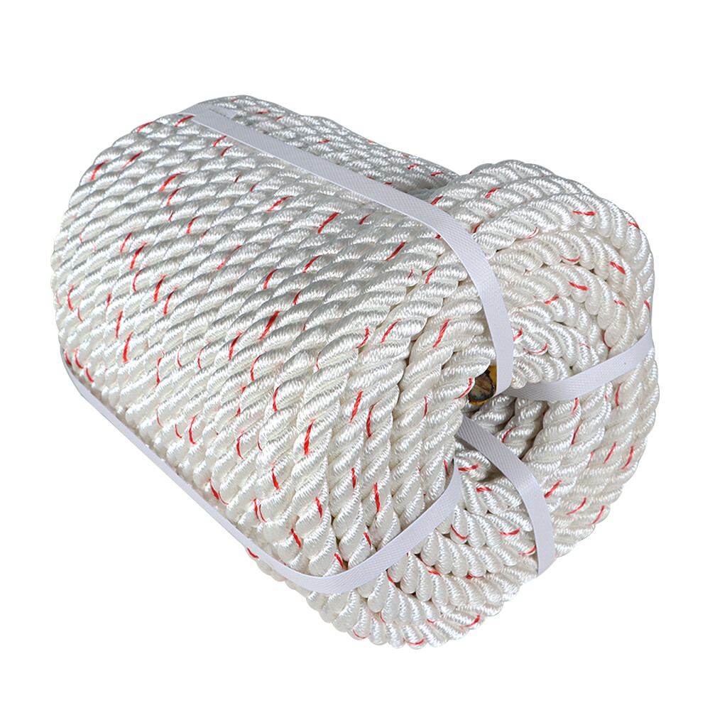 5/8" x 150FT Three Strand Twisted Braid Polyester Rope 20% Stronger Tree Line