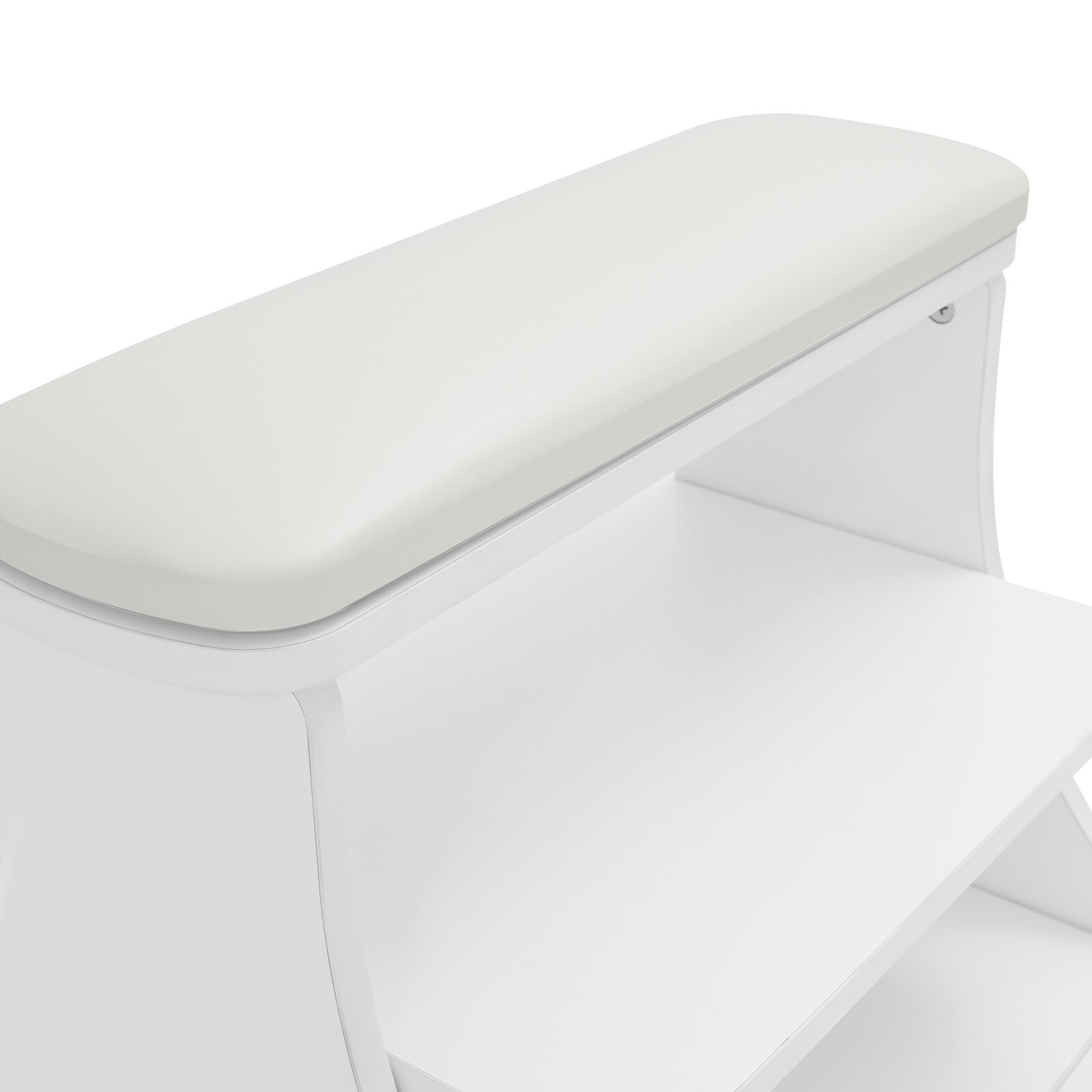 Portable Esthetician Trolley Cart Salon Nail Foot Trolley Cart 52*41*55cm White