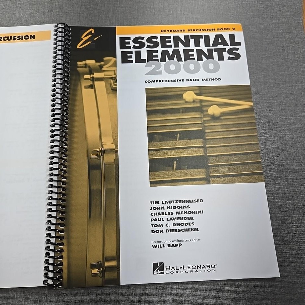 Essential Elements 2000 Comprehensive Band Method Percussion Bk 2 ~ 2004 Spiral