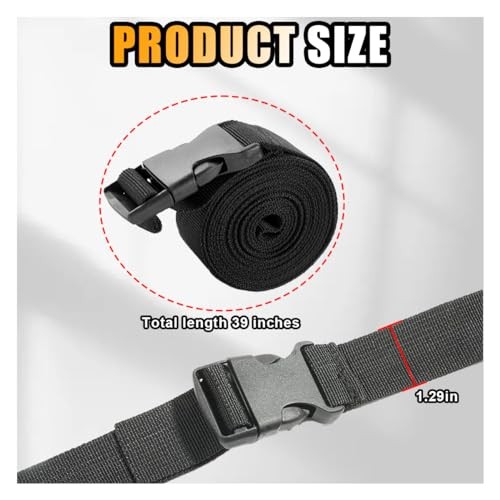 Battery Box Strap - Adjustable Buckle, Auto & Trailer Hold Down Strap - 2 PCS