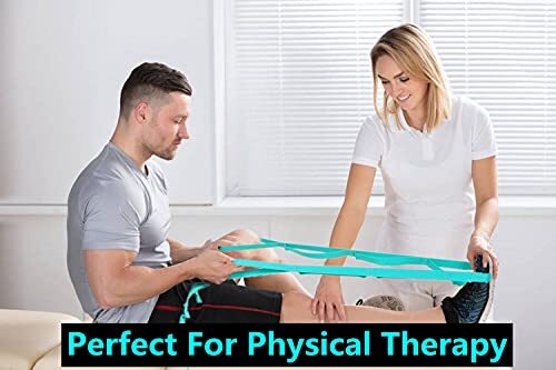 Yoga Strap Stretching Strap with Exercise Book Physical Therapy Equipment Str...