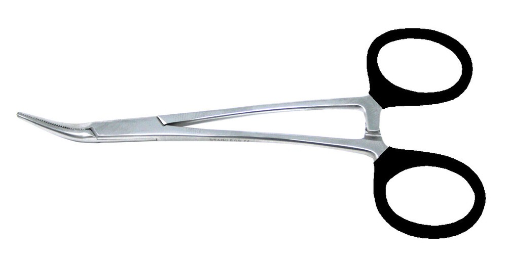 Needle Nose Pliers Angled Tip Color Coated Handle Hobby Tools Grasping Forceps