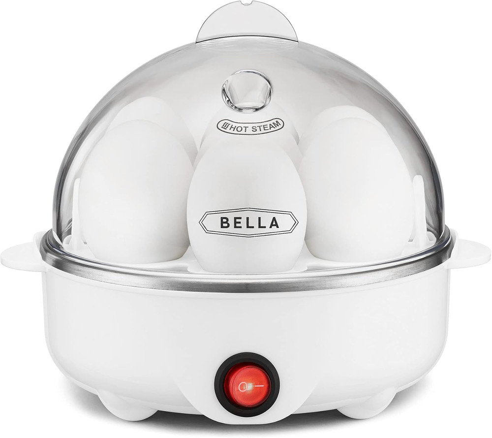 Rapid Electric Egg Cooker and Poacher - 7 Egg Capacity Tray Single Stack (WHITE)
