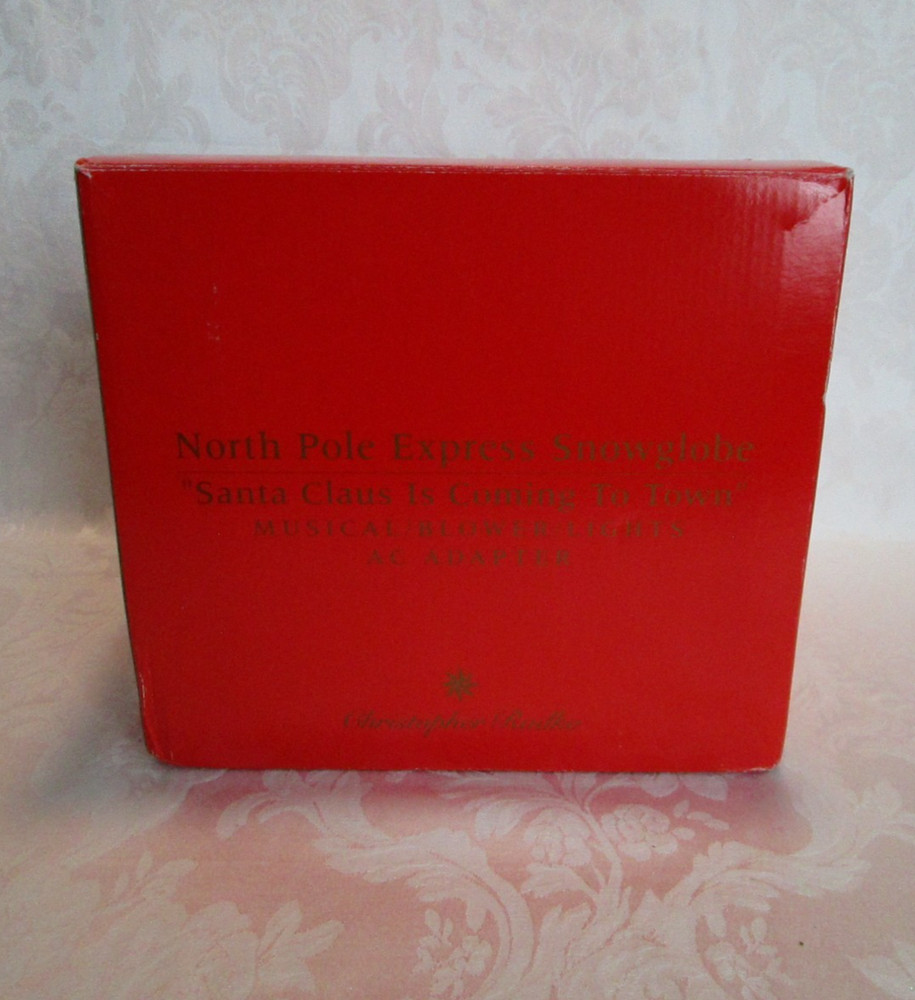 Christopher Radko North Pole Express Large Snowglobe