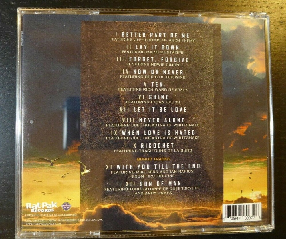 MICHAEL SWEET/STRYPER - AUTOGRAPHED "TEN" SIGNED CD CASE & NEW CD 2019