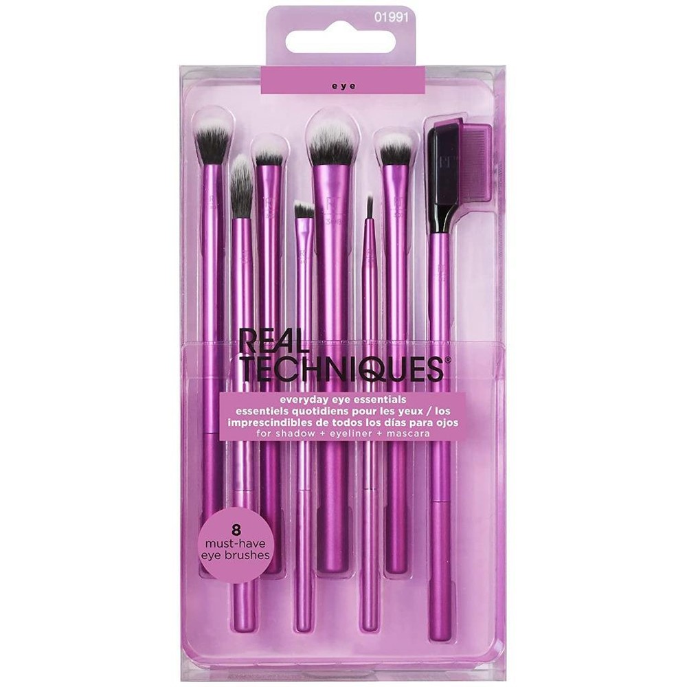 Real Techniques Enhanced Eye makeup Brush set⭐️Everyday Essentials 8 pcs 01991⭐️