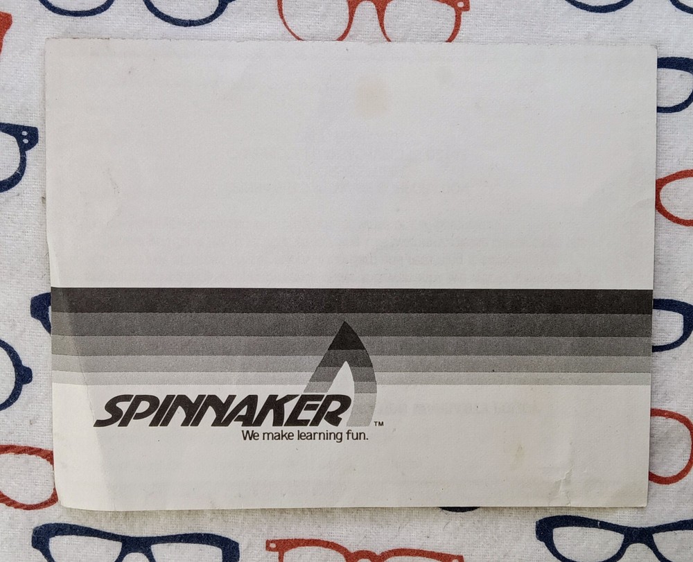 Vintage 1980s Spinnaker Educational Software Survey Card Atari 8-Bit Computers