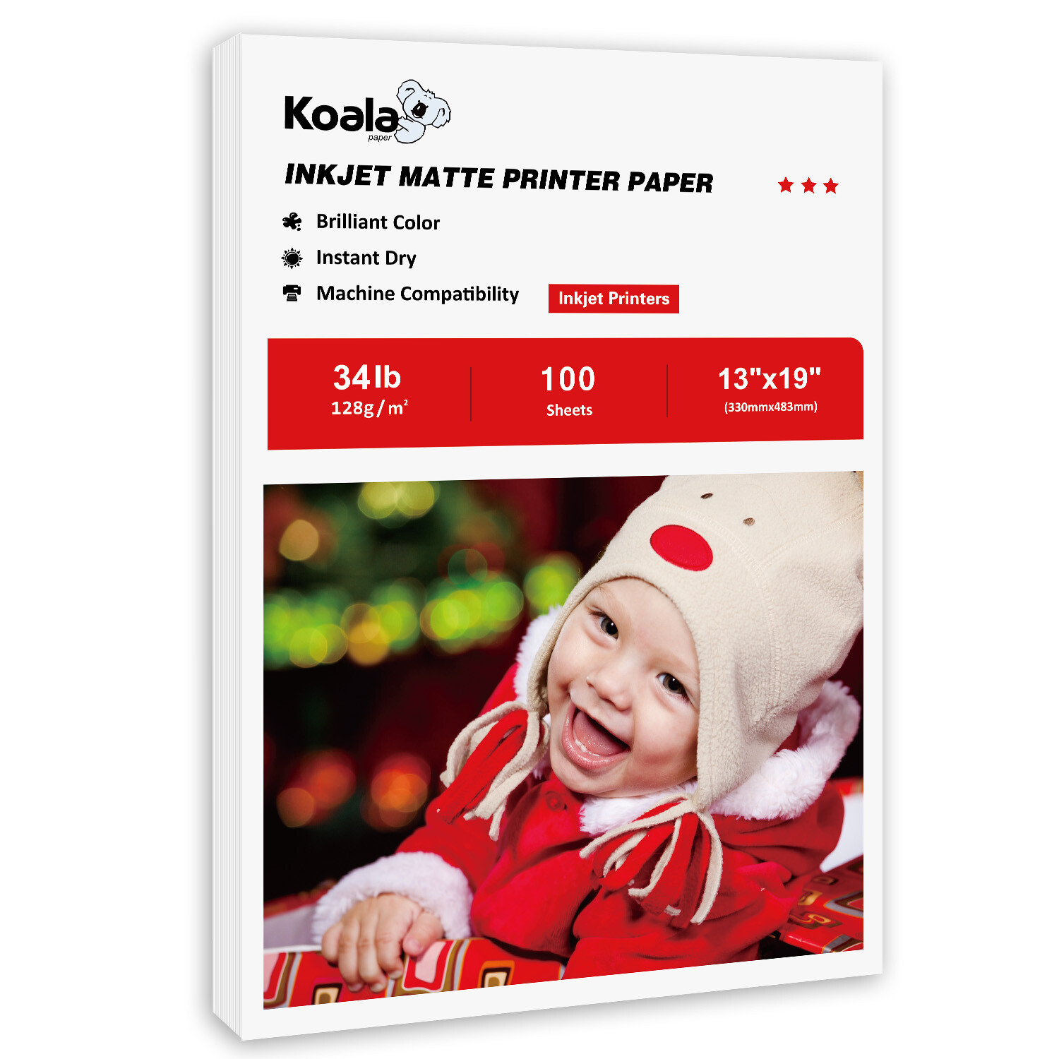 Koala Photo Paper 13X19 Matte 100 Sheets 34lb for Inkjet Epson Canon DIY Poster