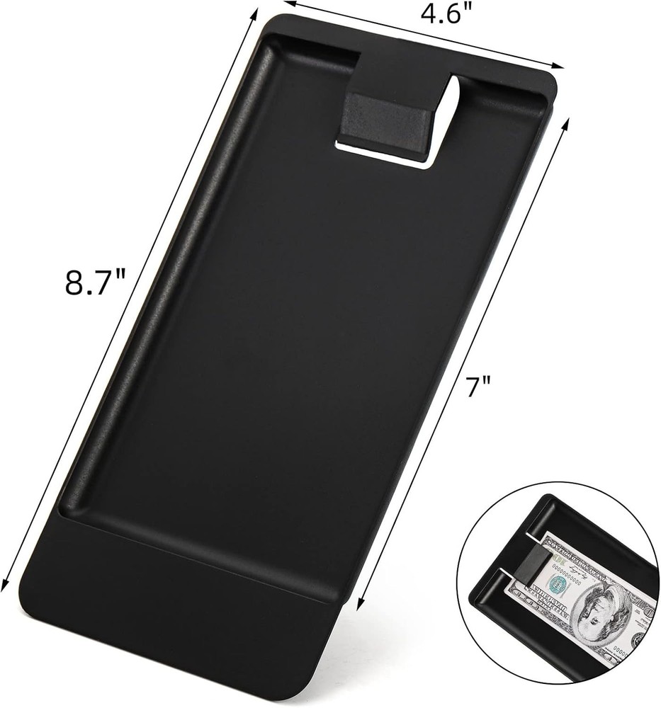 20 Pack Check Holders Black Plastic Tip Trays Restaurant Check Presenters
