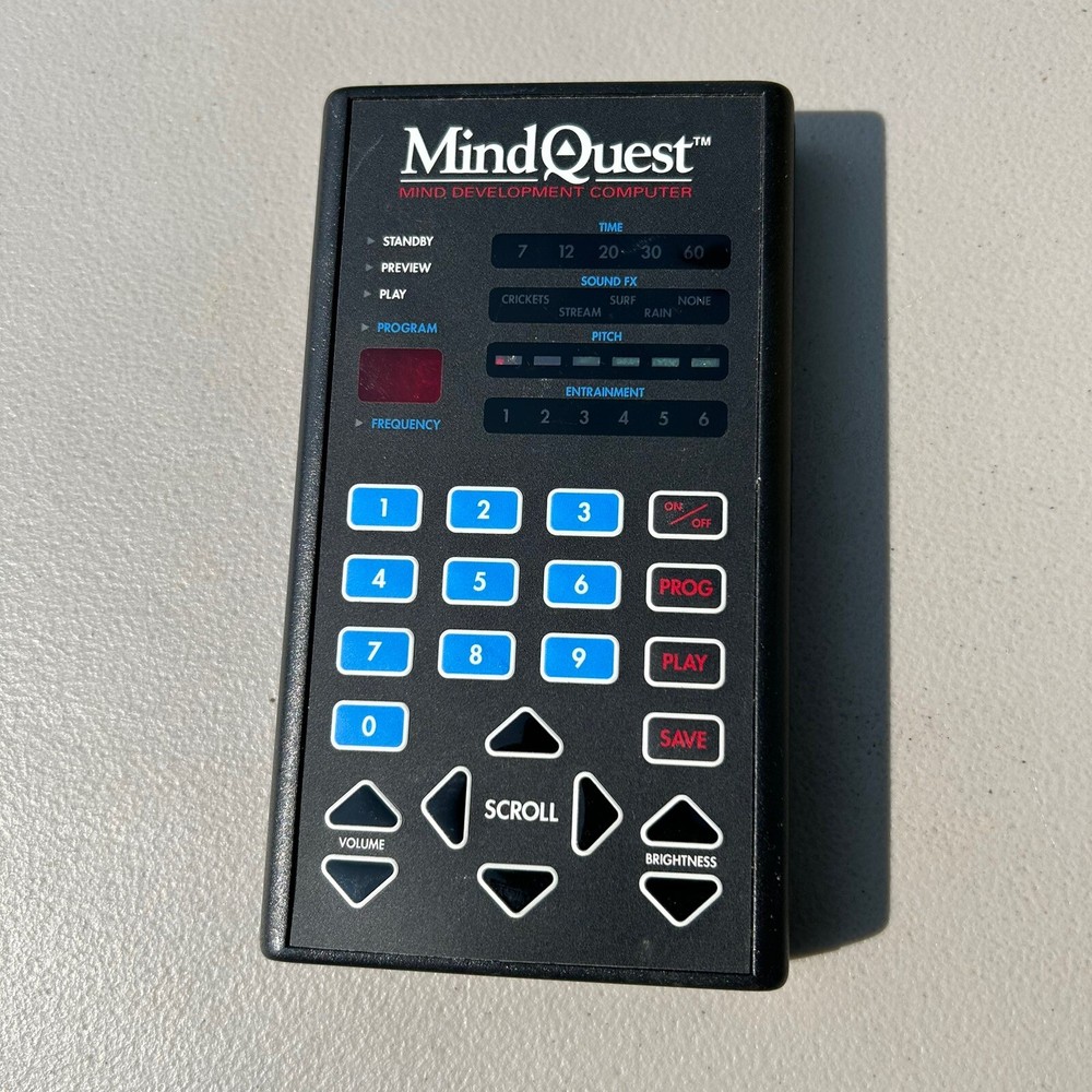 Mindquest Eco Mind Development Computer Meditation Control Only AS IS