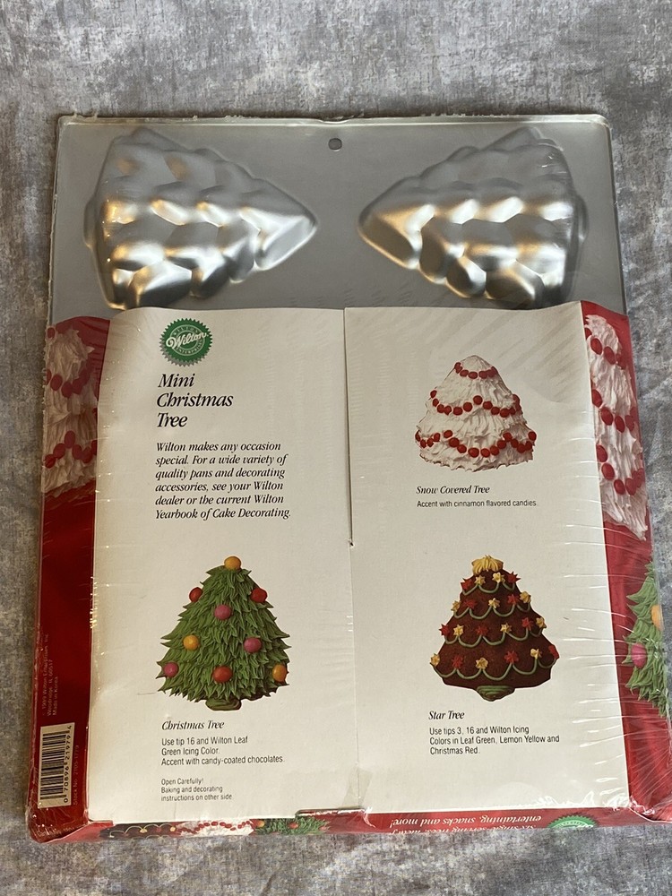 Wilton Mini Christmas Tree Cake Pan Unopened