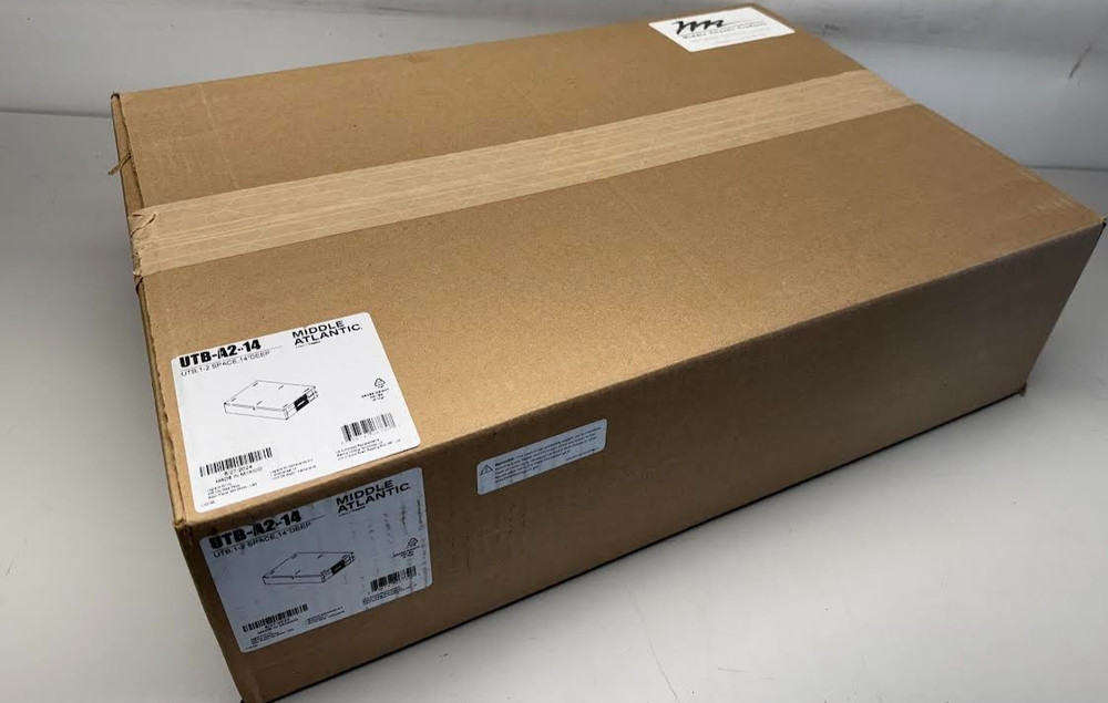 Middle Atlantic UTB-A2-14 Universal TechBox 2 Space Rack Under Table 14” Deep