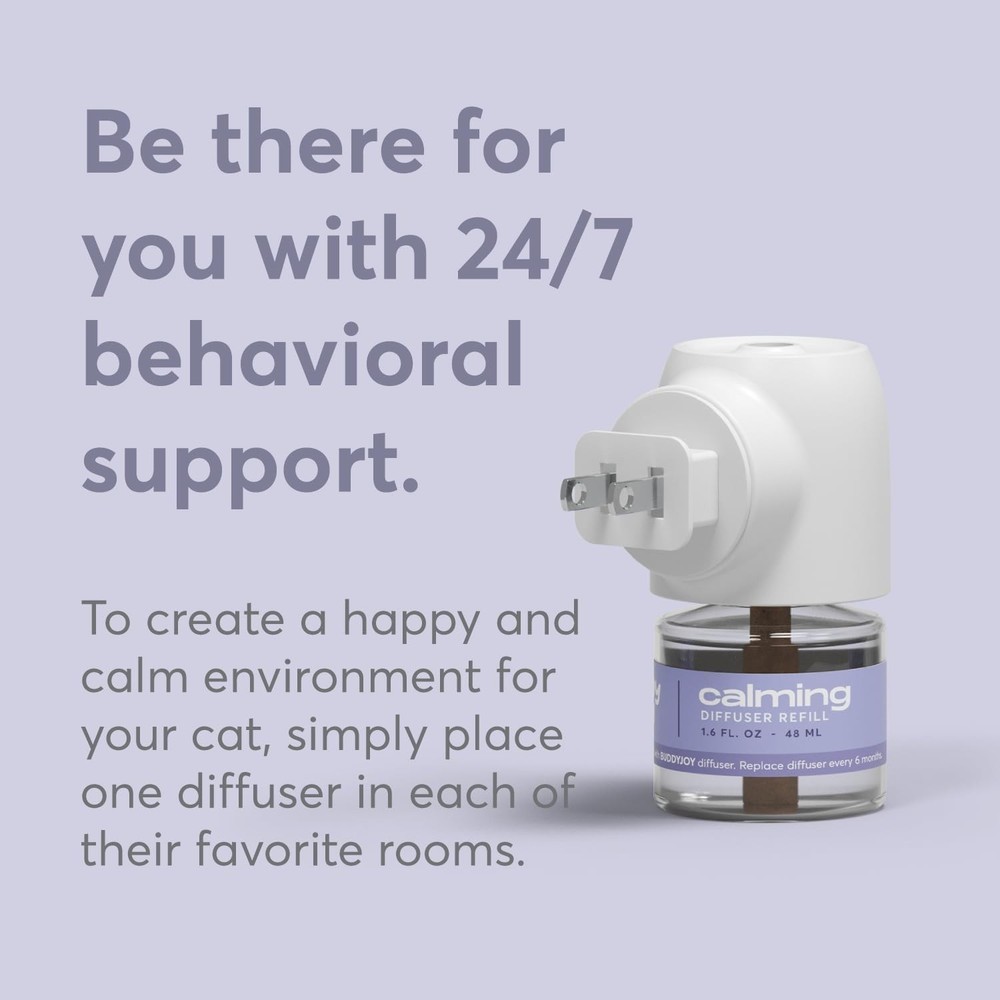 Cat Calming Diffuser BUDDYJOY (6 Refills) NEW - FREE SHIPPING