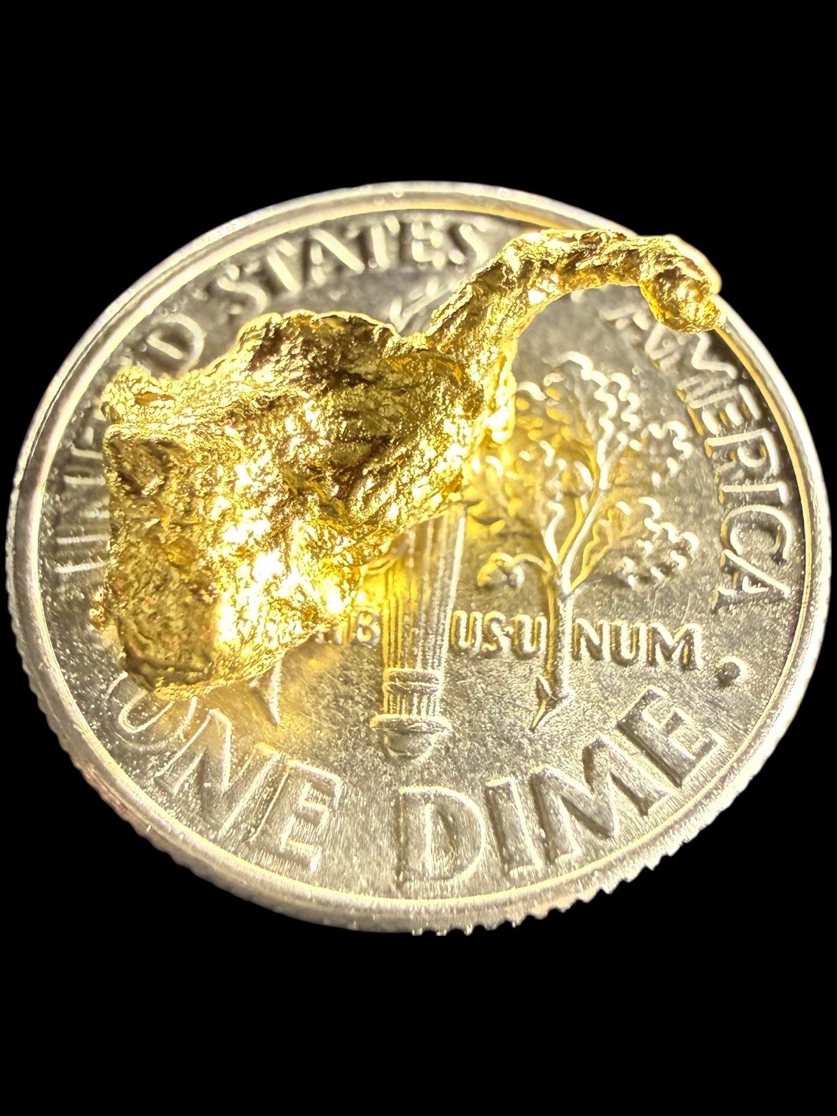 1.684 GRAMS AUSTRALIAN NATURAL PURE GOLD NUGGET GENUINE (94-98% PURE) #AUSSIE907